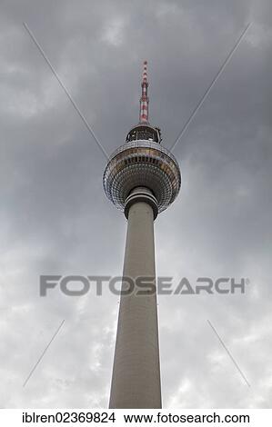 "Berlin TV Tower in front of rain clouds, Berlin, Germany, Europe" View Large Photo Image Picture - "Berlin TV Tower in front of rain clouds, Berlin, Germany, Europe". Fotosearch