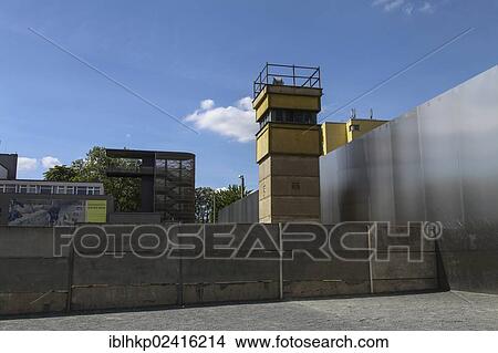 Berlin Wall Memorial, watchtower NVA border guards, border strip, death strip, Berlin, Germany, Europe View Large Photo Image Picture - Berlin Wall Memorial, watchtower NVA border guards, border strip, death strip, Berlin, Germany, Europe. Fotosearch