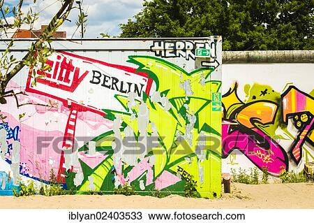 "Berlin Wall with graffiti, Germany, Europe" View Large Photo Image Stock Image - "Berlin Wall with graffiti, Germany, Europe". Fotosearch