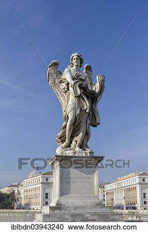 Stock Image - "Bernini statue on Ponte Sant'Angelo bridge, Rome, Italy, Europe". Fotosearch