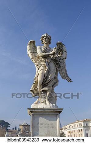 "Bernini statue on Ponte Sant'Angelo bridge, Rome, Italy, Europe" View Large Photo Image Stock Photo - "Bernini statue on Ponte Sant'Angelo bridge, Rome, Italy, Europe". Fotosearch