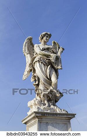 "Bernini statue on Ponte Sant'Angelo bridge, Rome, Italy, Europe" View Large Photo Image Stock Photography - "Bernini statue on Ponte Sant'Angelo bridge, Rome, Italy, Europe". Fotosearch