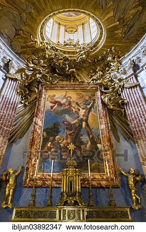 "Bezel, high altar, crucifixion of Andrew by G. Courtois, 1668, angel figures and other plastering work, by Antonio Raggi, 1662-63, after a design by Bernini, Baroque, Sant'Andrea al Quirinale Quirinale, Rome, Lazio, Italy, Europe" View Large Photo Image Stock Photo - "Bezel, high altar, crucifixion of Andrew by G. Courtois, 1668, angel figures and other plastering work, by Antonio Raggi, 1662-63, after a design by Bernini, Baroque, Sant'Andrea al Quirinale Quirinale, Rome, Lazio, Italy, Europe". Fotosearch