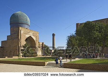 Picture - "Bibi-Khanym Mosque, Samarkand, Uzbekistan, Asia". Fotosearch