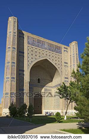 "Bibi-Khanym Mosque, Samarkand, Uzbekistan, Asia" View Large Photo Image Stock Photograph - "Bibi-Khanym Mosque, Samarkand, Uzbekistan, Asia". Fotosearch