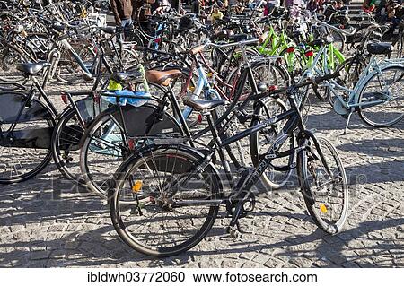 "Bicycles parked on the Dam Square, Amsterdam, North Holland province, Netherlands" View Large Photo Image Stock Image - "Bicycles parked on the Dam Square, Amsterdam, North Holland province, Netherlands". Fotosearch