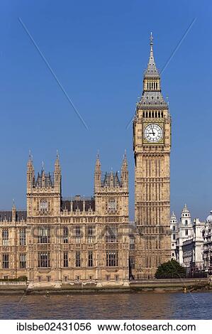 Stock Photograph - "Big Ben Clock Tower, Palace of Westminster, Unesco World Heritage Site, London, England, United Kingdom, Europe". Fotosearch