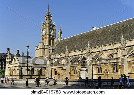 Stock Image - "Big Ben, Elizabeth Tower, Palace of Westminster, Houses of Parliament, UNESCO World Cultural Heritage site, London, England, United Kingdom, Europe". Fotosearch