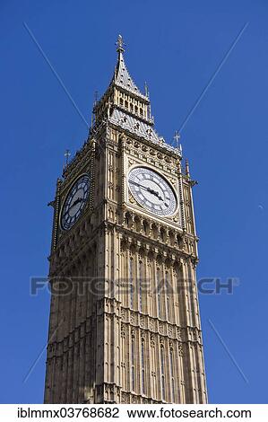 Stock Image - "Big Ben or Elizabeth Tower, UNESCO World Heritage Site, London, London region, England, United Kingdom, Europe". Fotosearch