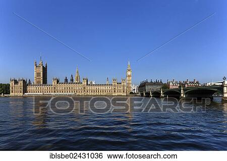 Stock Photograph - "Big Ben, Westminster Palace, Houses of Parliament, Unesco World Heritage Site, Westminster Bridge, London, England, United Kingdom, Europe". Fotosearch
