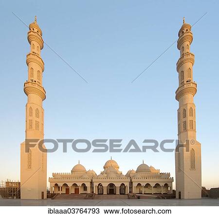 "Big mosque al-Bahhr-al-Ahhmar, Hurghada, Egypt, Africa" View Large Photo Image Stock Image - "Big mosque al-Bahhr-al-Ahhmar, Hurghada, Egypt, Africa". Fotosearch