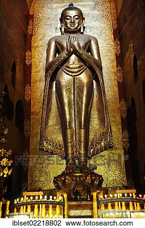 "Big standing Buddha, Ananda Temple, Bagan, Burma also known as Myanmar, Southeast Asia, Asia" View Large Photo Image Stock Image - "Big standing Buddha, Ananda Temple, Bagan, Burma also known as Myanmar, Southeast Asia, Asia". Fotosearch