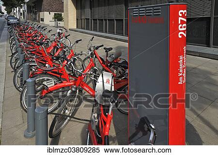 "Bike rental station, Hamburg, Germany, Europe" View Large Photo Image Stock Photography - "Bike rental station, Hamburg, Germany, Europe". Fotosearch