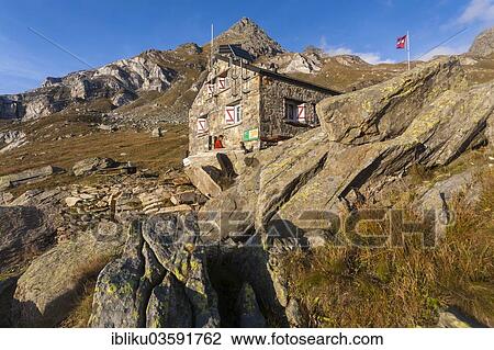 "Binntalhuette mountain hut, Landschaftspark Binntal landscape garden, near Binn, Canton of Valais, Switzerland, Europe" View Large Photo Image Stock Image - "Binntalhuette mountain hut, Landschaftspark Binntal landscape garden, near Binn, Canton of Valais, Switzerland, Europe". Fotosearch