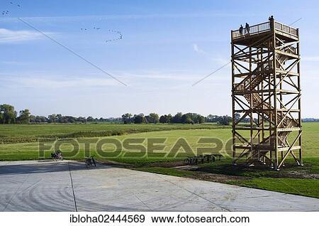 "Bird protection tower at Boizenburger Deichweg dyke route, Boizenburg - Elbe, Mecklenburg-Western Pomerania, Germany, Europe" View Large Photo Image Stock Photo - "Bird protection tower at Boizenburger Deichweg dyke route, Boizenburg - Elbe, Mecklenburg-Western Pomerania, Germany, Europe". Fotosearch