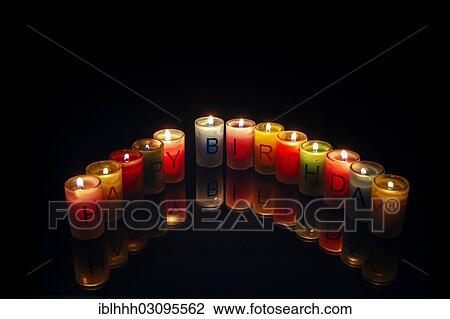 "Birthday candles with letters forming the words """"Happy Birthday""""" View Large Photo Image Stock Image - "Birthday candles with letters forming the words """"Happy Birthday""""". Fotosearch