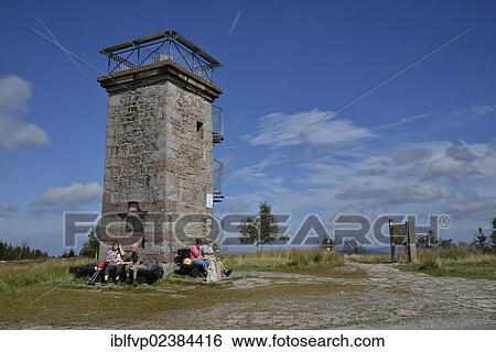 Bismarck Tour Près Sommet De Hornisgrinde Montagne 1164m Plus Haut Montagne De Les Nord Forêt Noire Près Achern Forêt Noire