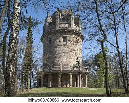 "Bismarck tower on Mount Tatzend, round tower of limestone, Jena, Thuringia, Germany, Europe" View Large Photo Image Stock Photograph - "Bismarck tower on Mount Tatzend, round tower of limestone, Jena, Thuringia, Germany, Europe". Fotosearch