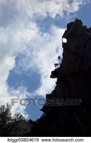 Stock Photo - "Bizarre rock erosions, Calanche, Les Calanches de Piana, Corse-du-Sud, Corsica, France, Europe". Fotosearch