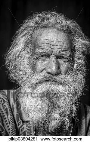 "Black and white portrait of an elderly Sadhu, Pashupatinath, Kathmandu, Kathmandu District, Bagmati Zone, Nepal, Asia" View Large Photo Image Stock Image - "Black and white portrait of an elderly Sadhu, Pashupatinath, Kathmandu, Kathmandu District, Bagmati Zone, Nepal, Asia". Fotosearch