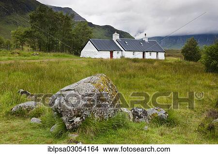 "Black Rock Cottage in the Scottish Highlands, Glen Coe, Scotland, United Kingdom, Europe" View Large Photo Image Picture - "Black Rock Cottage in the Scottish Highlands, Glen Coe, Scotland, United Kingdom, Europe". Fotosearch