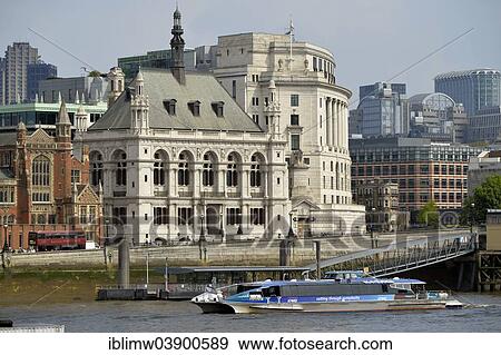 Stock Photo - "Blackfriars building near Blackfriars Bridge, Victoria Embankment, River Thames, London, England, United Kingdom, Europe". Fotosearch