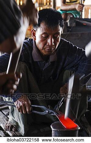 "Blacksmith, Shan-State, Myanmar, Burma, Asia" View Large Photo Image Stock Photo - "Blacksmith, Shan-State, Myanmar, Burma, Asia". Fotosearch