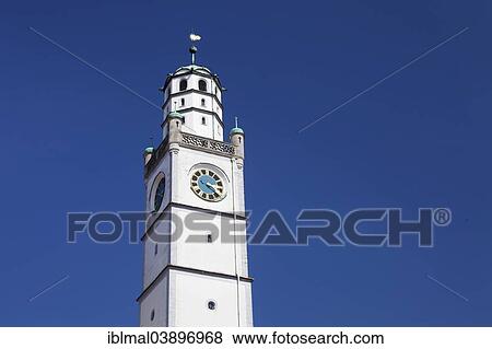 Stock Photo - "Blaserturm tower, Ravensburg, Upper Swabia, Baden-Wurttemberg, Germany, Europe". Fotosearch