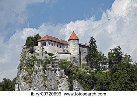 Stock Photograph - "Bled Castle, Bled, Upper Carniola, Slovenia, Europe". Fotosearch