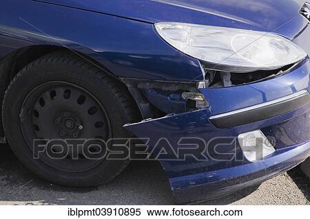 "Blue compact car with an accident-damaged front bumper, Hungary, Europe" View Large Photo Image Stock Photography - "Blue compact car with an accident-damaged front bumper, Hungary, Europe". Fotosearch