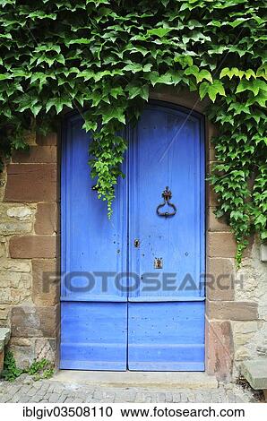 "Blue door with ivy, Cordes-sur-Ciel, Departement Tarn, Midi-Pyrenees, France, Europe" View Large Photo Image Stock Image - "Blue door with ivy, Cordes-sur-Ciel, Departement Tarn, Midi-Pyrenees, France, Europe". Fotosearch