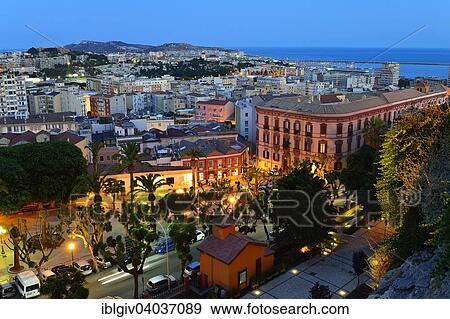 "Blue hour over the city, Cagliari, Province of Cagliari, Sardinia, Italy, Europe" View Large Photo Image Stock Photo - "Blue hour over the city, Cagliari, Province of Cagliari, Sardinia, Italy, Europe". Fotosearch
