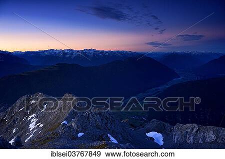 "Blue hour over the Inn valley, Ehrwald, Tyrol, Austria, Europe" View Large Photo Image Stock Photo - "Blue hour over the Inn valley, Ehrwald, Tyrol, Austria, Europe". Fotosearch