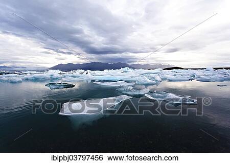 "Blue icebergs near Jokulsarlon, Iceland, Europe" View Large Photo Image Stock Photograph - "Blue icebergs near Jokulsarlon, Iceland, Europe". Fotosearch