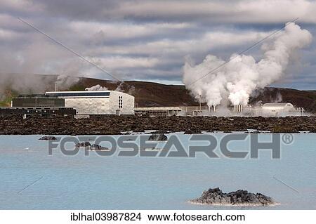 "Blue Lagoon near Grindavik with the Svartsengi geothermal power plant, Iceland, Europe" View Large Photo Image Picture - "Blue Lagoon near Grindavik with the Svartsengi geothermal power plant, Iceland, Europe". Fotosearch