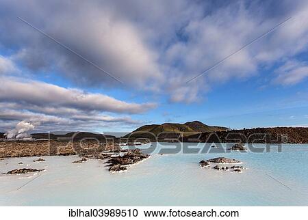 "Blue Lagoon near Grindavik with the Svartsengi geothermal power plant, Iceland, Europe" View Large Photo Image Stock Image - "Blue Lagoon near Grindavik with the Svartsengi geothermal power plant, Iceland, Europe". Fotosearch