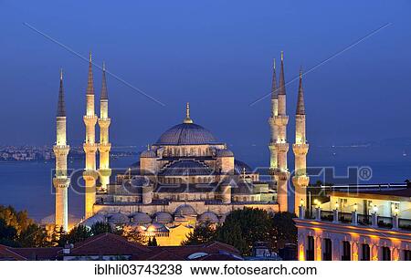 "Blue Mosque, also known as Sultan Ahmed Mosque, Sultanahmet Camii, UNESCO World Cultural Heritage Site, Istanbul, European side, Istanbul Province, Turkey, European side, Europe" View Large Photo Image Stock Photo - "Blue Mosque, also known as Sultan Ahmed Mosque, Sultanahmet Camii, UNESCO World Cultural Heritage Site, Istanbul, European side, Istanbul Province, Turkey, European side, Europe". Fotosearch