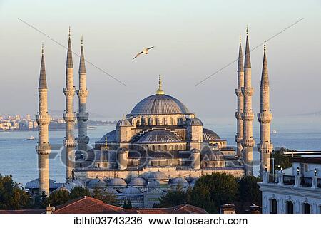 "Blue Mosque, also known as Sultan Ahmed Mosque, Sultanahmet Camii, UNESCO World Cultural Heritage Site, Istanbul, European side, Istanbul Province, Turkey, European side, Europe" View Large Photo Image Stock Photograph - "Blue Mosque, also known as Sultan Ahmed Mosque, Sultanahmet Camii, UNESCO World Cultural Heritage Site, Istanbul, European side, Istanbul Province, Turkey, European side, Europe". Fotosearch