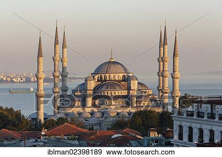 "Blue Mosque, Sultan Ahmed Mosque or Sultanahmet Camii, Istanbul, european side, Turkey, Europe, Asia" View Large Photo Image Stock Photo - "Blue Mosque, Sultan Ahmed Mosque or Sultanahmet Camii, Istanbul, european side, Turkey, Europe, Asia". Fotosearch