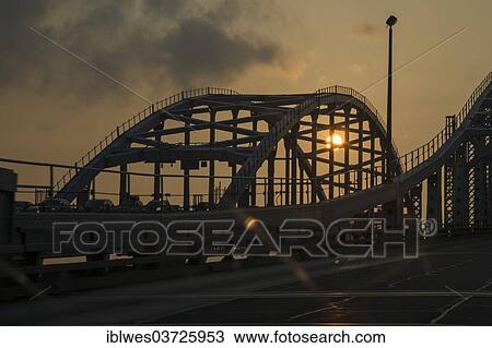 Stock Image - "Blue Water Bridge, Sarnia, Ontario Province, Canada, North America". Fotosearch