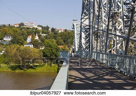 "Blue Wonder bridge or Loschwitz Bridge, Dresdner Elbhange, Dresden, Saxony, Germany, Europe" View Large Photo Image Stock Photo - "Blue Wonder bridge or Loschwitz Bridge, Dresdner Elbhange, Dresden, Saxony, Germany, Europe". Fotosearch