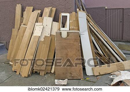 Boards, old parquet flooring, wood, garbage, Stuttgart, Baden-Wuerttemberg, Germany, Europe View Large Photo Image Stock Photo - Boards, old parquet flooring, wood, garbage, Stuttgart, Baden-Wuerttemberg, Germany, Europe. Fotosearch