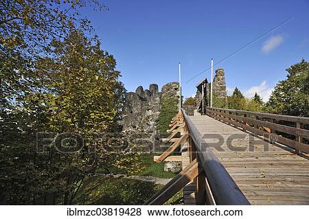 "Boardwalk to the Alt-Trauchburg castle ruins, 13th century, Kleinweiler, Oberallgau, Bavaria, Germany, Europe" View Large Photo Image Stock Photo - "Boardwalk to the Alt-Trauchburg castle ruins, 13th century, Kleinweiler, Oberallgau, Bavaria, Germany, Europe". Fotosearch