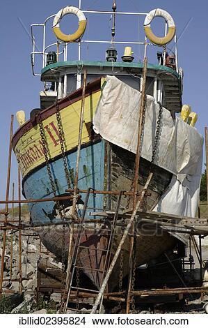 "Boat being repaired, fishing port, Chernomorets, Bulgaria, Europe" View Large Photo Image Picture - "Boat being repaired, fishing port, Chernomorets, Bulgaria, Europe". Fotosearch