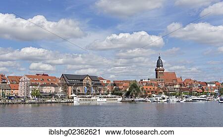 "Boat harbour, Waren, Mecklenburg Lake District, Mecklenburg-Western Pomerania, Germany, Europe" View Large Photo Image Stock Image - "Boat harbour, Waren, Mecklenburg Lake District, Mecklenburg-Western Pomerania, Germany, Europe". Fotosearch