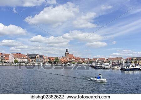 "Boat harbour, Waren, Mecklenburg Lake District, Mecklenburg-Western Pomerania, Germany, Europe" View Large Photo Image Stock Image - "Boat harbour, Waren, Mecklenburg Lake District, Mecklenburg-Western Pomerania, Germany, Europe". Fotosearch