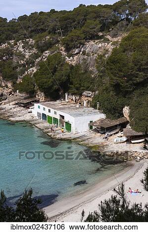 "Boat house in the bay of Cala Pi, South Coast, Mallorca, Majorca, Balearic Islands, Mediterranean Sea, Spain, Europe" View Large Photo Image Stock Photograph - "Boat house in the bay of Cala Pi, South Coast, Mallorca, Majorca, Balearic Islands, Mediterranean Sea, Spain, Europe". Fotosearch