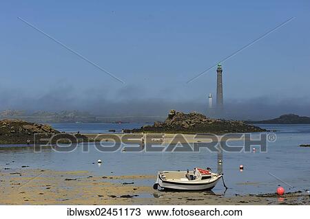 "Boat on a beach, Phare de l'Ile Vierge lighthouse, Plouguerneau, Brittany, Finistere, France, Europe, PublicGround, Europe" View Large Photo Image Stock Image - "Boat on a beach, Phare de l'Ile Vierge lighthouse, Plouguerneau, Brittany, Finistere, France, Europe, PublicGround, Europe". Fotosearch