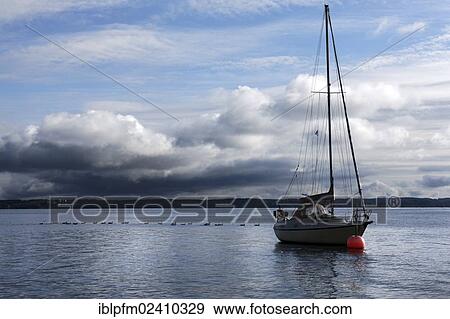 "Boat on lake Chiemsee, Chiemgau, Upper Bavaria, Germany, Europe" View Large Photo Image Stock Photo - "Boat on lake Chiemsee, Chiemgau, Upper Bavaria, Germany, Europe". Fotosearch