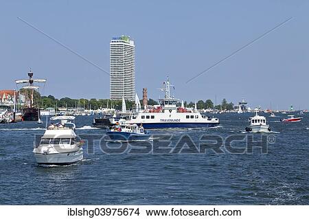 "Boat traffic, Travemunde, Schleswig-Holstein, Germany, Europe" View Large Photo Image Picture - "Boat traffic, Travemunde, Schleswig-Holstein, Germany, Europe". Fotosearch